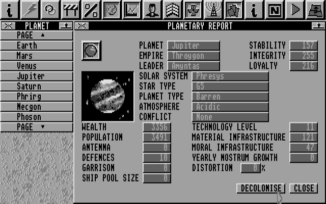 Imperium atari screenshot