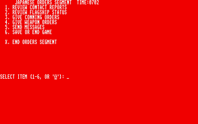 In Harm's Way - Tactical Naval Combat in the Pacific, 1943-1944 atari screenshot