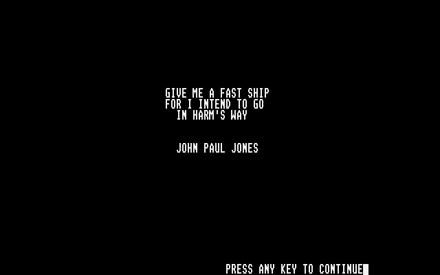 In Harm's Way - Tactical Naval Combat in the Pacific, 1943-1944 atari screenshot