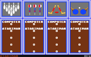 Indoor Sports atari screenshot