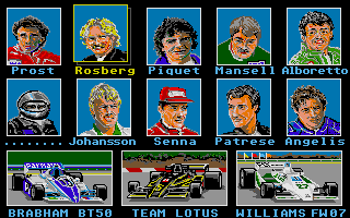 Indy 500 atari screenshot