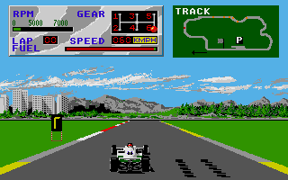 Indy 500 atari screenshot