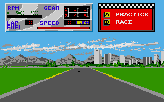 Indy 500 atari screenshot