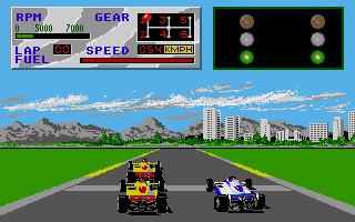 Indy 500 atari screenshot