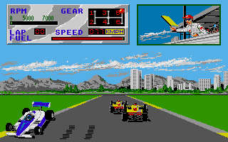 Indy 500 atari screenshot