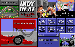 Indy Heat atari screenshot