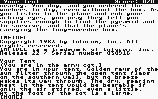Infidel atari screenshot