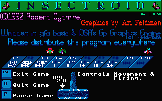 Insectroid atari screenshot
