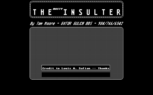 Nasty Insulter (The) atari screenshot