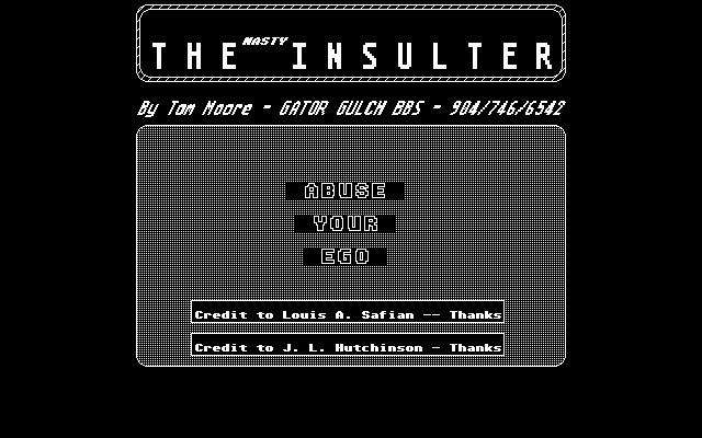 Nasty Insulter (The) atari screenshot