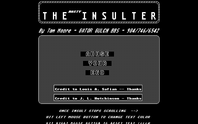 Nasty Insulter (The) atari screenshot