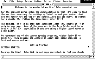 Interlink ST atari screenshot