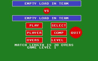 International Cricket 2 atari screenshot