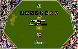 International Cricket atari screenshot