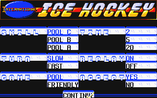 International Ice Hockey atari screenshot