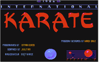 International Karate atari screenshot