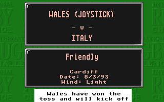 International Rugby Challenge atari screenshot