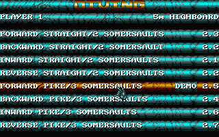 International Sports Challenge atari screenshot