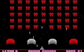 Invaders atari screenshot