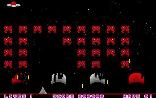 Invaders atari screenshot