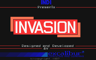 Invasion atari screenshot