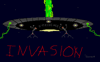Invasion Pre-Alpha Intro atari screenshot