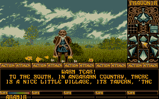 Ishar - Legend of the Fortress atari screenshot