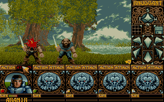 Ishar - Legend of the Fortress atari screenshot