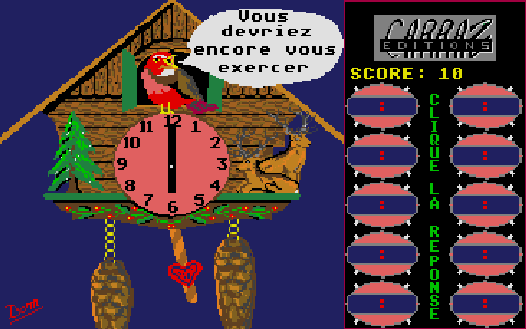 J'Apprends l'Heure atari screenshot