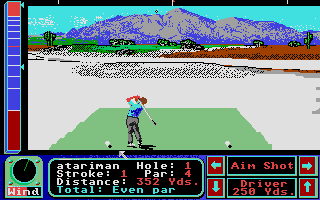 Jack Nicklaus' Greatest 18 Holes of Major Championship Golf atari screenshot