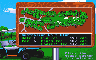 Jack Nicklaus Presents - The International Course Disk atari screenshot