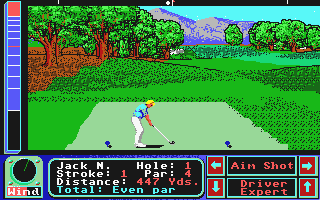 Jack Nicklaus Presents - The Major Championship Courses of 1989 atari screenshot