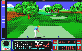 Jack Nicklaus Presents - The Major Championship Courses of 1991 atari screenshot