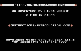 Jade Stone (The) atari screenshot