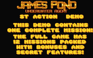 James Pond - Underwater Agent atari screenshot