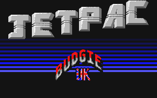 Jetpac atari screenshot