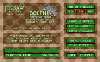 Jigsaw atari screenshot