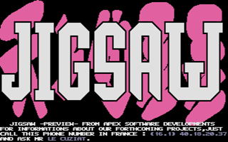Jigsaw atari screenshot
