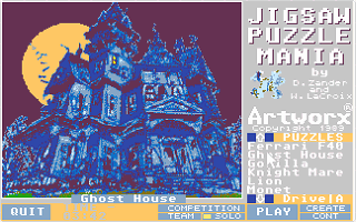 Jigsaw Puzzlemania atari screenshot