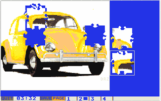 Jigsaw Puzzlemania atari screenshot