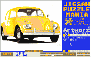 Jigsaw Puzzlemania atari screenshot