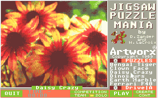 Jigsaw Puzzlemania atari screenshot