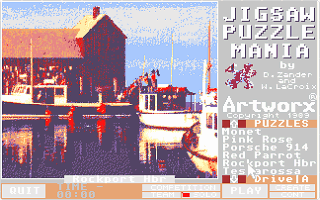 Jigsaw Puzzlemania atari screenshot