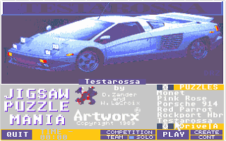 Jigsaw Puzzlemania atari screenshot