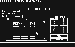 Jigspell atari screenshot