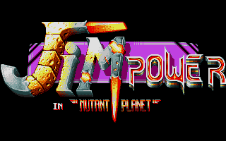 Jim Power in Mutant Planet atari screenshot