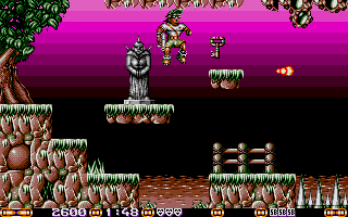 Jim Power in Mutant Planet atari screenshot