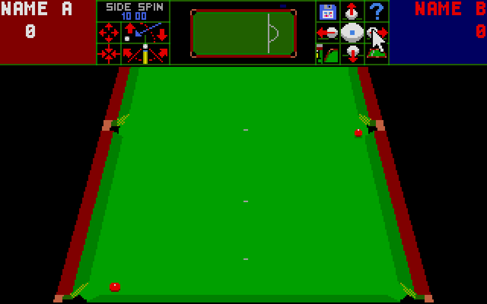 Jimmy White's Whirlwind Snooker atari screenshot