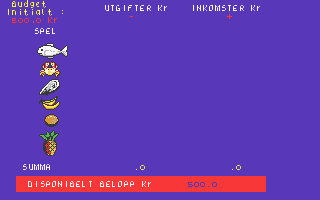 Joakim Von Anka Skattsökaren atari screenshot