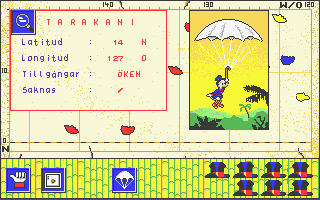 Joakim Von Anka Skattsökaren atari screenshot